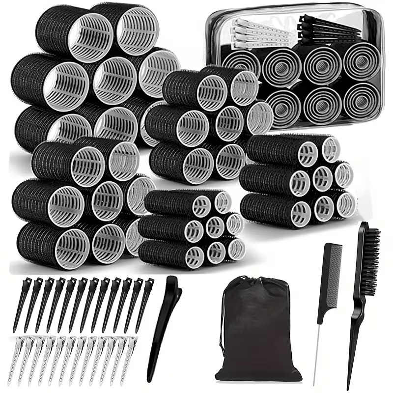 69 Pcs Self-Holding Hair Roller Curlers Set