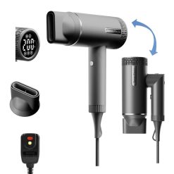 Foldable 1600W Ceramic Ionic Hair Dryer Styling Tool